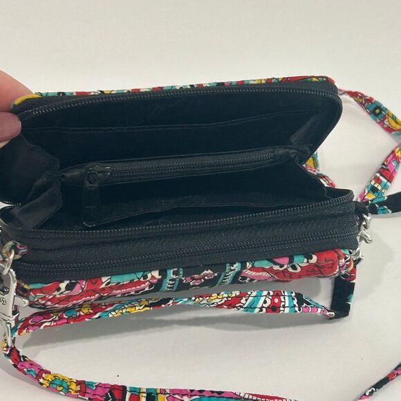 Vera Bradley Small Crossbody Bag Women’s Multi-Color Retired Parisian Paisley - Picture 5 of 9